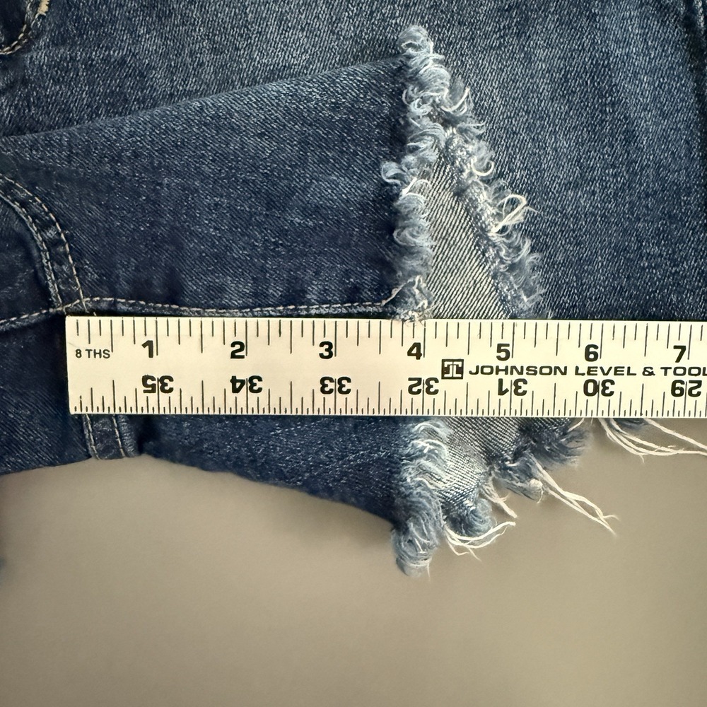 Joe's Jeans Womens 29 The Ozzie Cut Off Shorts Blue Denim Distressed Frayed Hem - Picture 9 of 9